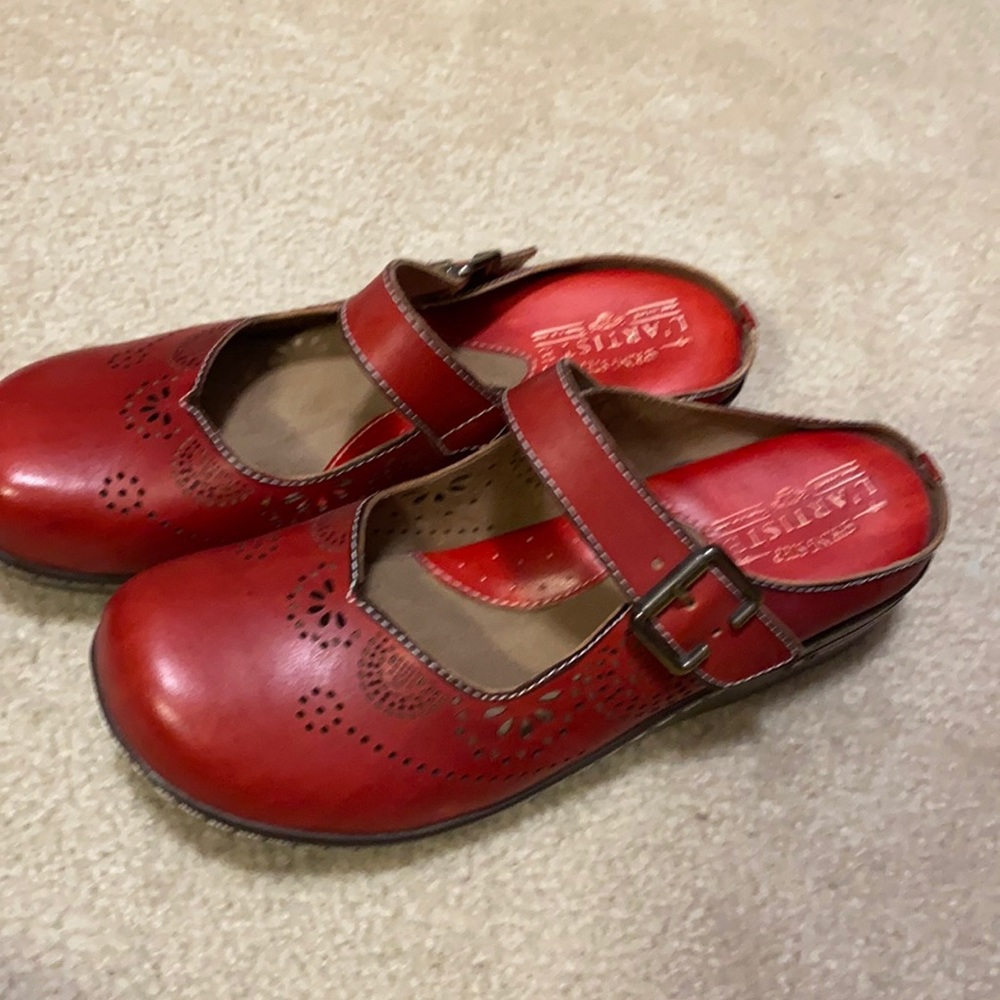 Spring step L’Artiste Sling Back Mary Jane  in Red